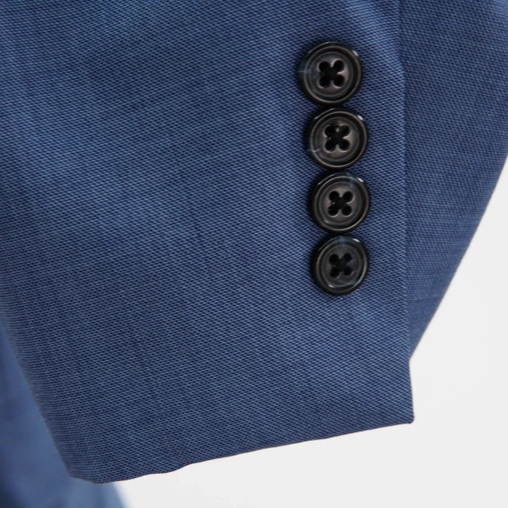 Tom James Executive Collection Bespoke Wool Sharkskin Blazer 42R